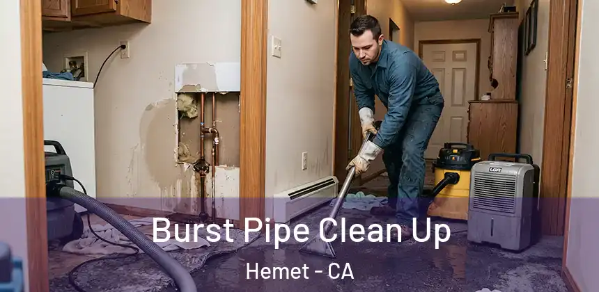  Burst Pipe Clean Up Hemet - CA