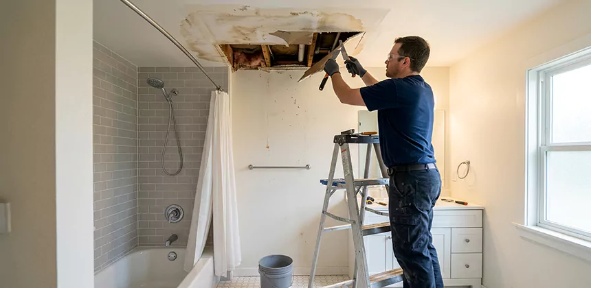 Bathroom Leak Ceiling Repair in Hemet