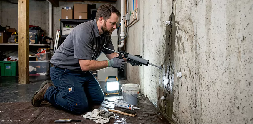 Basement Leak Repair From Inside in Hemet