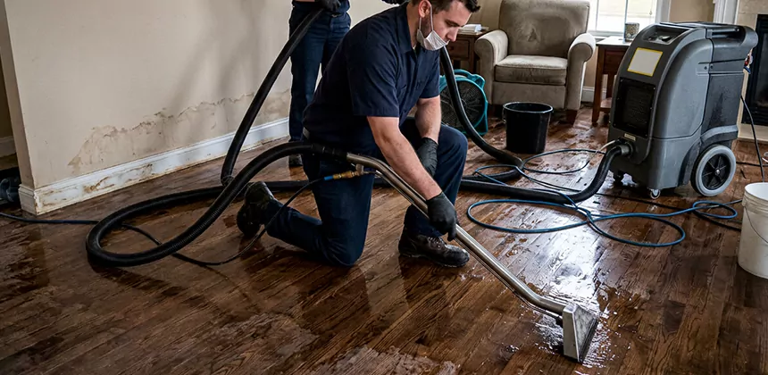 Hardwood Floor Water Extraction in Hemet